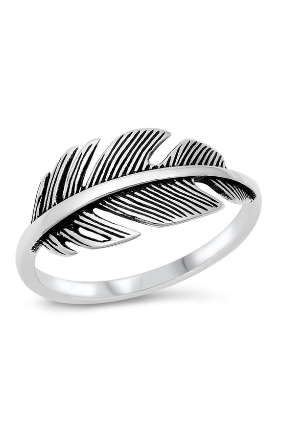 Native Feather Hope Freedom Ring .925 Sterling Silver Band Jewelry Female Male Unisex Size 7