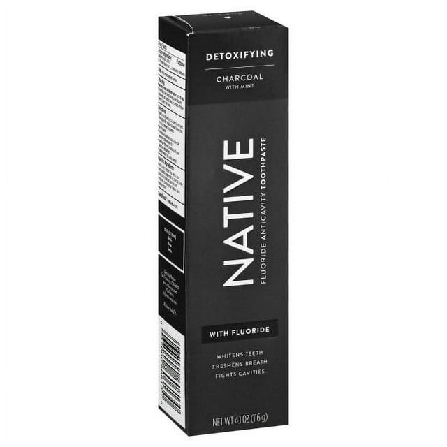 Native Fluoride Anticavity Toothpaste Dextoxifying Charcoal w/Mint 4