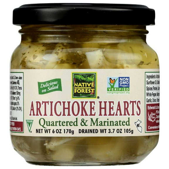 Native Forest Marinated Artichoke Hearts, 6.5 Ounce -- 6 per case.