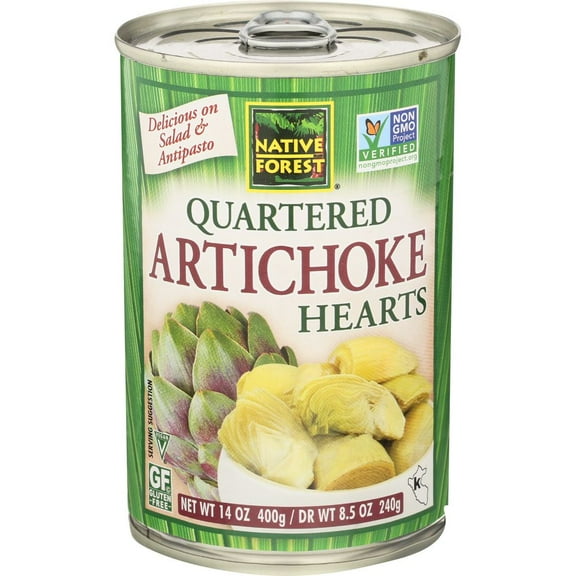 Native Forest Quartered Artichoke Hearts, 14.12 Ounce -- 6 per Case.