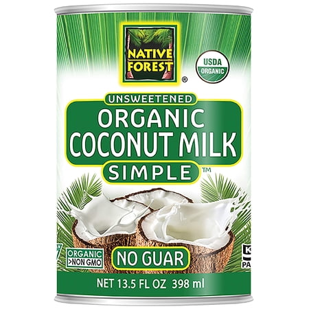 Native Forest Simple Organic Unsweetened Coconut Milk,13.5 Fl Oz (Pack of 12)