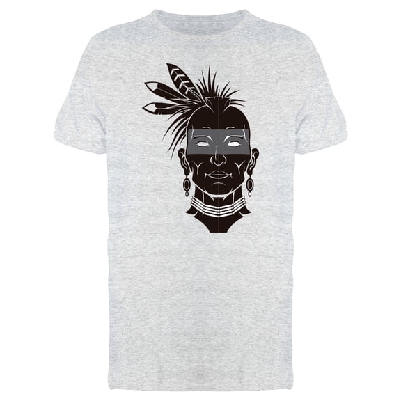 Native Guy Face T-Shirt Men -Image by Shutterstock, Male Large