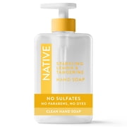 Native Liquid Hand Soap, Sulfate Free, Sparkling Lemon & Tangerine, 13 fl oz