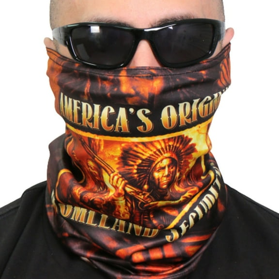 Native Homeland America's Original, Tube Neck Gaiter- Soft Breathable 100% Polyester Microfiber