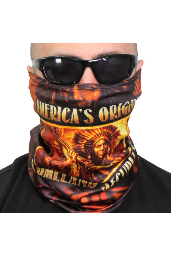 Native Homeland America's Original, Tube Neck Gaiter- Soft Breathable 100% Polyester Microfiber