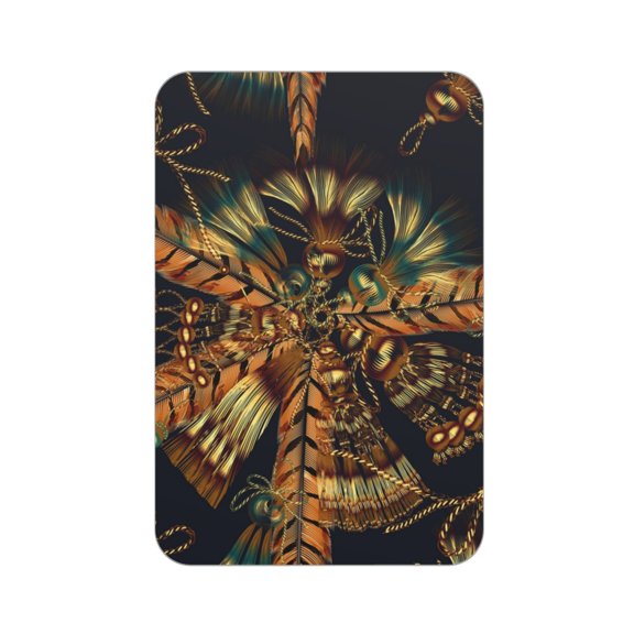 Native Indian Feathers Ethnic Tassles Acrylic Fridge Magnets Decorative Refrigerator Magnets for Kitchen Office Whiteboard Locker