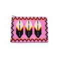thumbnail image 1 of Native Inspired Feather Czech Glass Seed Bead Coin Purse Pouch - Handmade Tribal Bags, 1 of 5