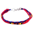 thumbnail image 1 of Native Inspired Tribal Seed Beaded Braided Macramé Multi Strand Bracelet - Womens Fashion Handmade Jewelry Boho Accessories, 1 of 2
