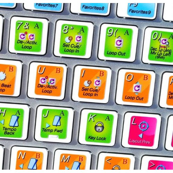 Native Instruments Traktor Scratch Pro Editing Shortcuts Keyboard Stickers