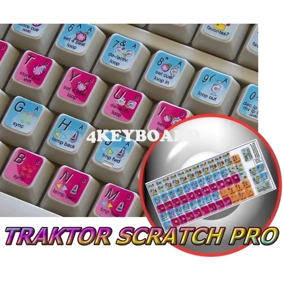 Native Instruments Traktor Scratch Pro Keyboard Sticker