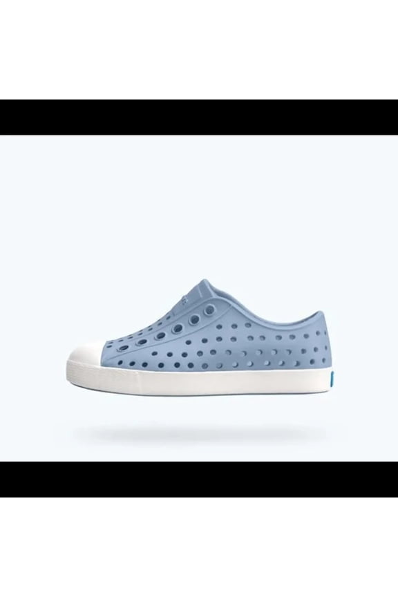 Native Jefferson Child Lightweight EVA Slip-On Casual Shoes (C9) - Skyway Blue/Shell White