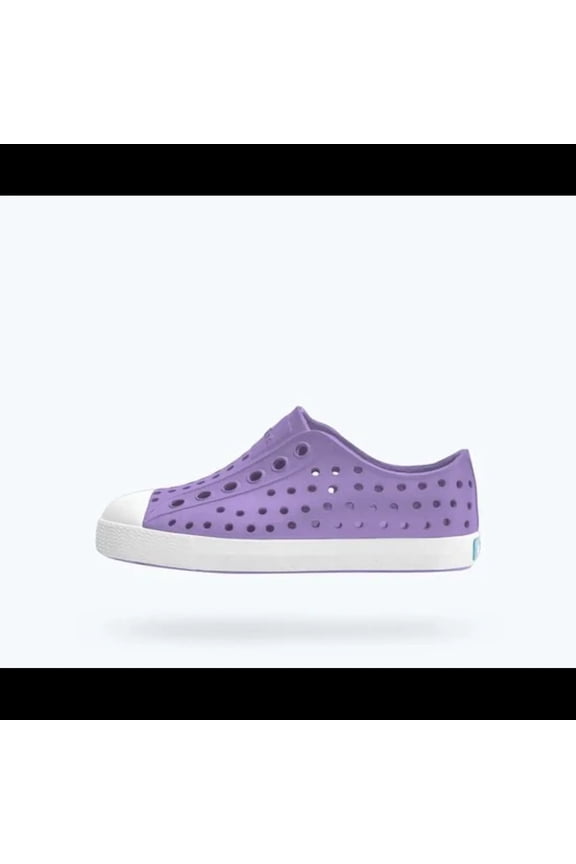 Native Jefferson Child Lightweight Water-Friendly EVA Casual Shoes (C9) - Twirling Purple/Shell White