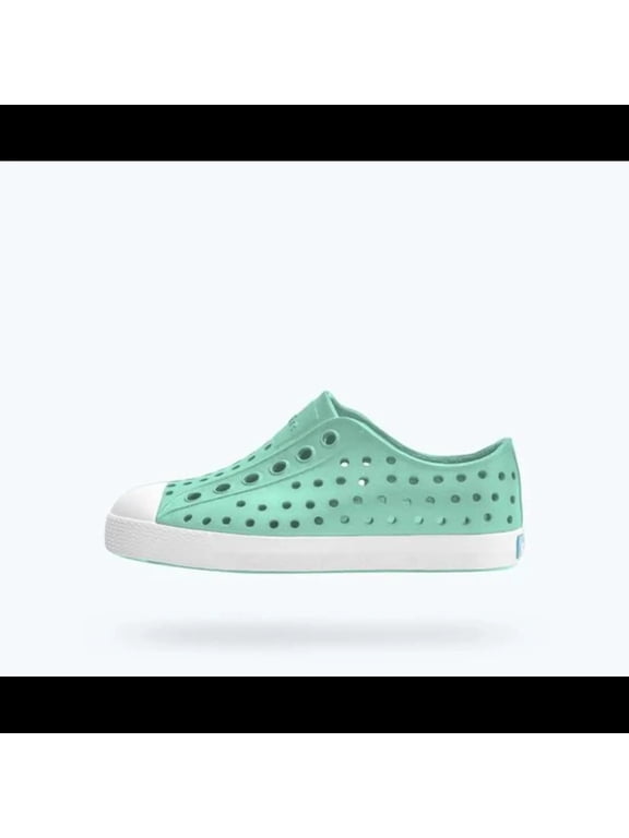 Native Jefferson Junior Lightweight EVA Casual Slip-On Shoes (J1) - Fresco Green/Shell White
