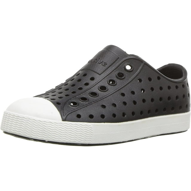 Native Jefferson Kids/Junior Shoes - Jiffy Black/Shell White - J1