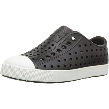 Native Jefferson Kids/Junior Shoes - Jiffy Black/Shell White - J3