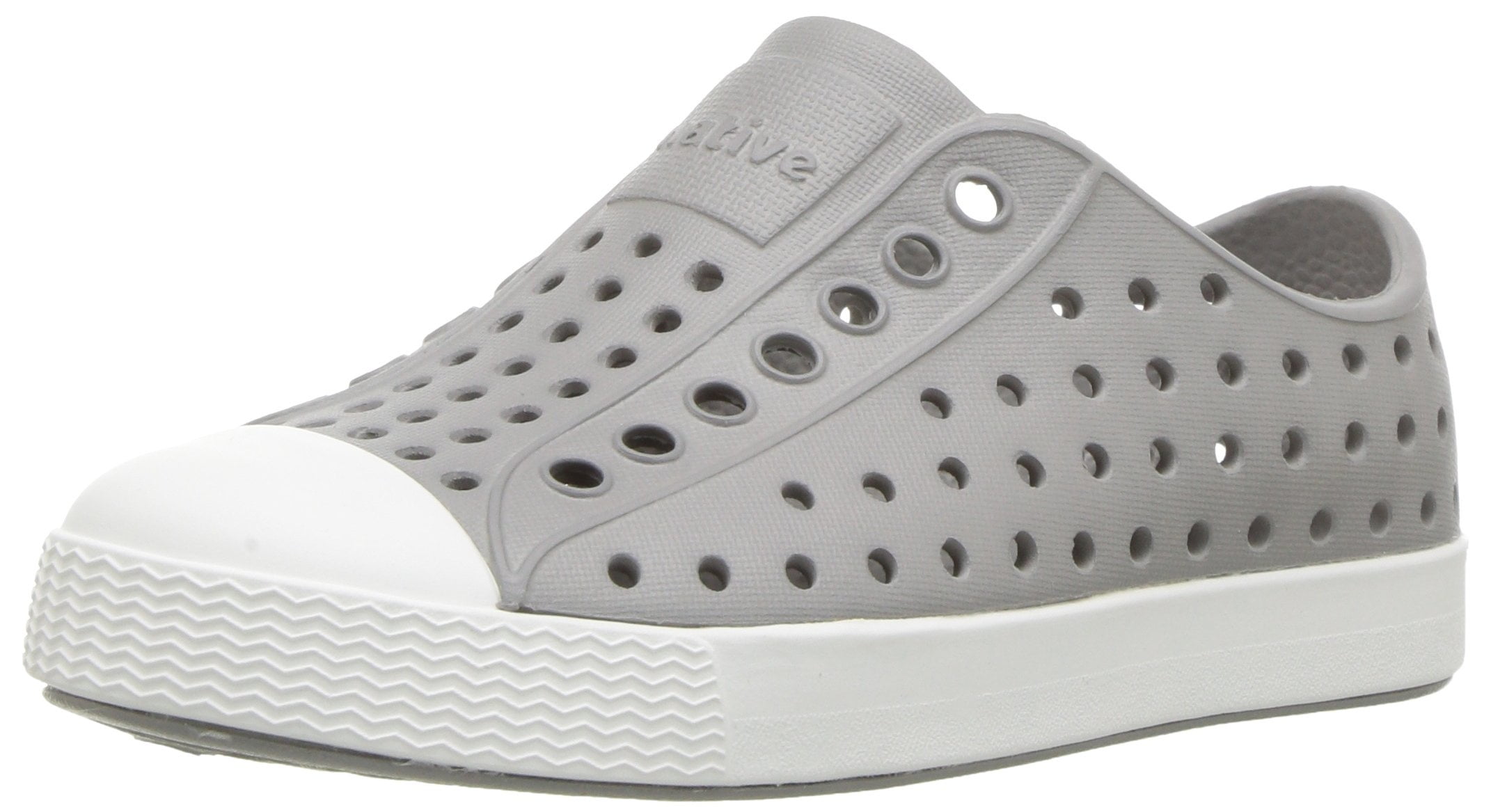Toddler Boys' Gray and White EVA Slip-On Shoes