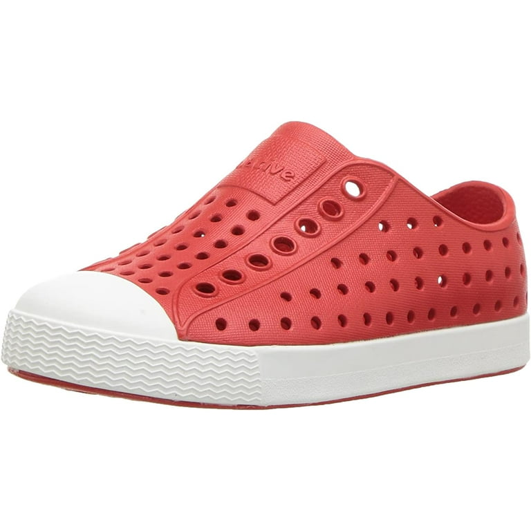 Native Jefferson Kids Junior Shoes Torch Red Shell White C12 Walmart