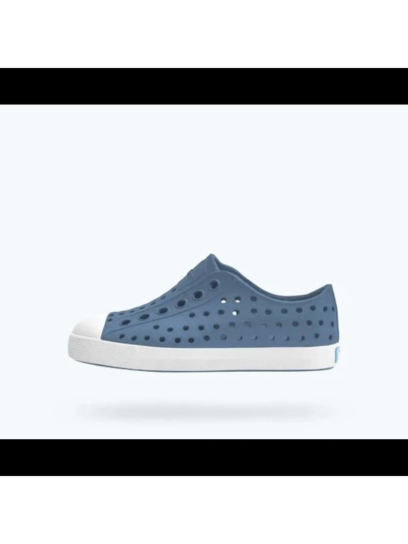 Native Jefferson Kids Lightweight Casual Shoes (J3) - Oasis Blue/Shell White