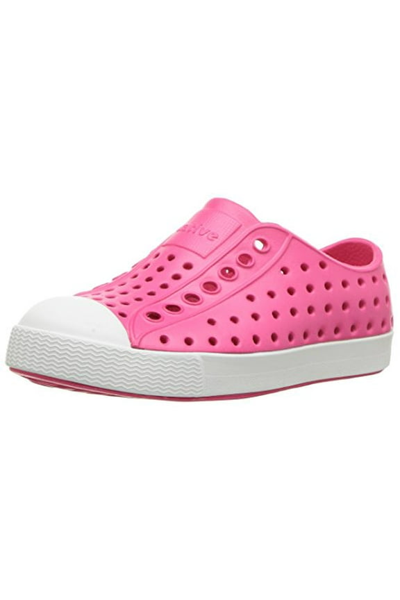 Jefferson Kids Shock Absorbent and Odor Resistant Casual Shoes, Pink and Shell White, C12