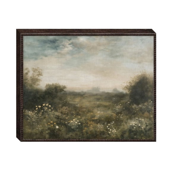 My Texas House Native Landscape Views Embossed Framed Slub Canvas Wall Art 20x16