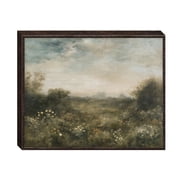 My Texas House Native Landscape Views Embossed Framed Slub Canvas Wall Art 20x16