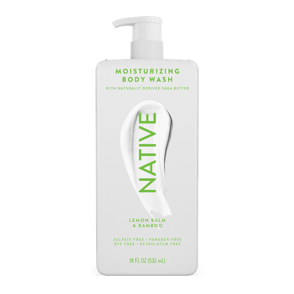 Native Lemon Balm & Bamboo Moisturizing Body Wash 18 oz