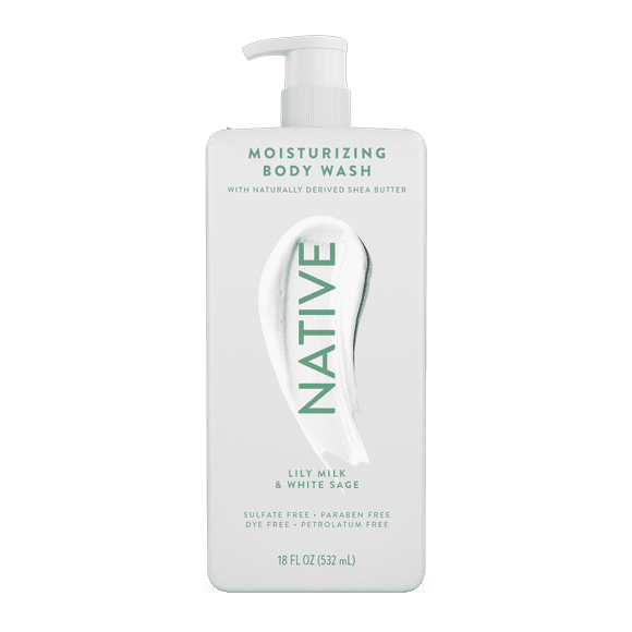 Native Lily Milk & White Sage Moisturizing Body Wash 18 oz