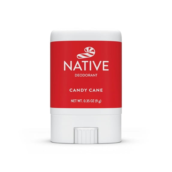 Native Limited Edition Candy Cane Mini Deodorant, 0.35 oz