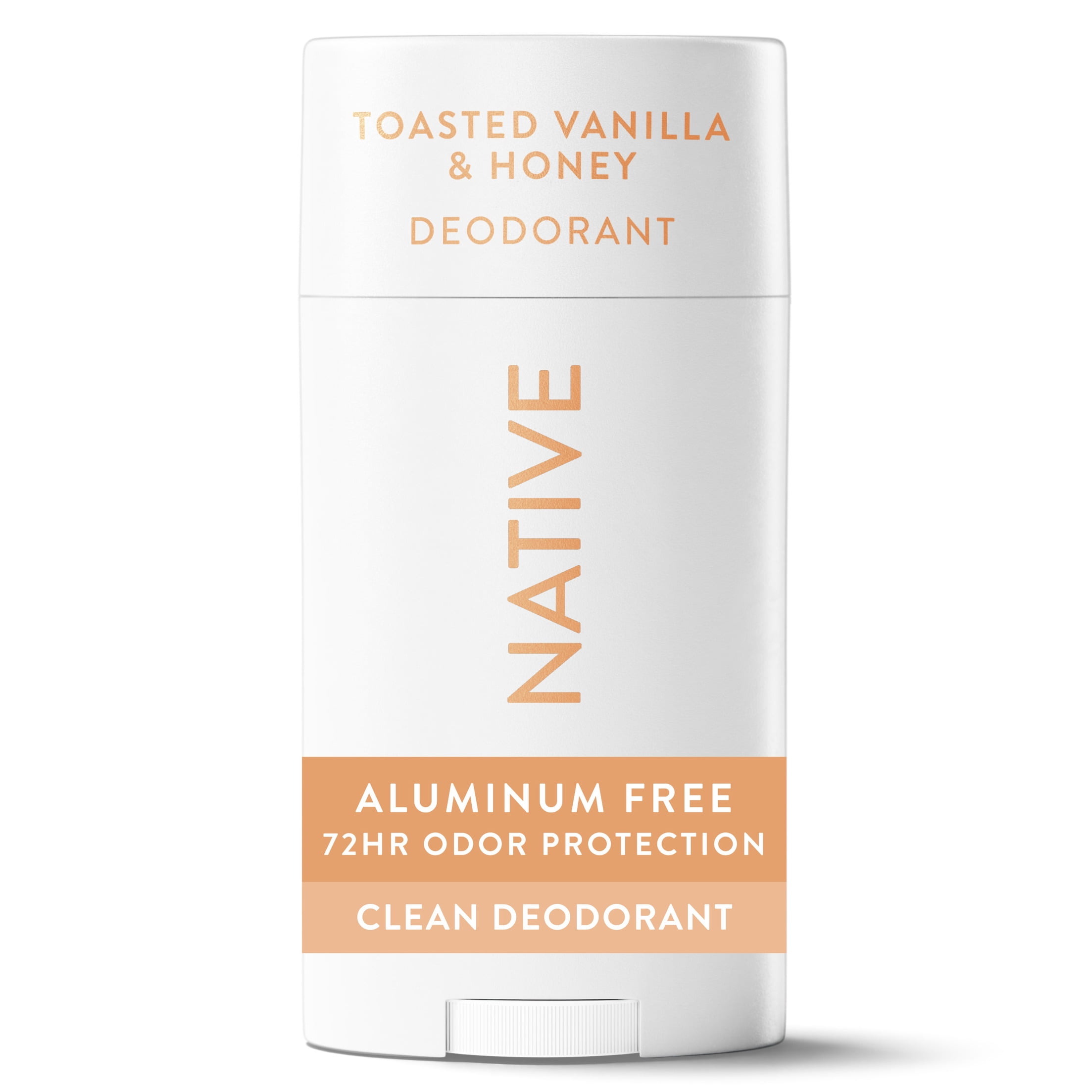 Native Deodorant For Women, Aluminum Free, 72 Hour, Solid Stick, Toasted Vanilla & Honey, 2.65 oz