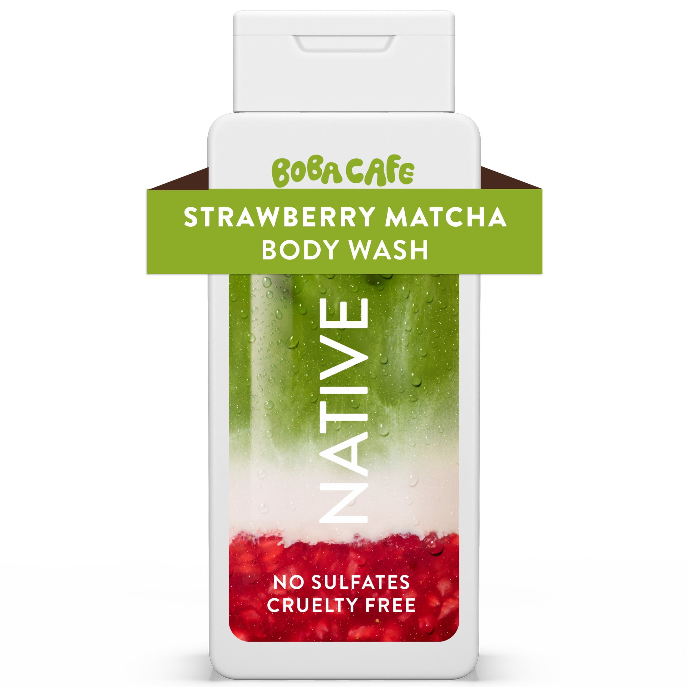 Native Body Wash, Limited Edition Strawberry Matcha, Sulfate