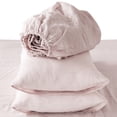thumbnail image 1 of Native Linum King Bedding Set 4 Pc, Pink Bedding Sheets & Pillowcases, Bed in a Bag King, 1 of 3