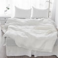 thumbnail image 1 of Native Linum  Linen Bedding Set California King Size 4 Pc Soft White - California King, 1 of 5