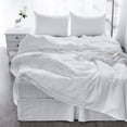 thumbnail image 1 of Native Linum  Linen Bedding Set California King Size 4 Pc White - California King, 1 of 5