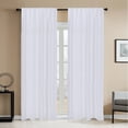 thumbnail image 1 of Native Linum Newport Unlined Window Curtains for Bedroom, Linen Curtains for Living Room, White Curtains 96 Inches Long Curtains for Living Room, White, 1 of 1