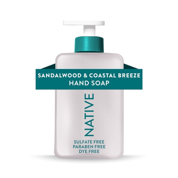 Native Liquid Hand Soap, Sandalwood & Coastal Breeze Scent, 13 fl oz