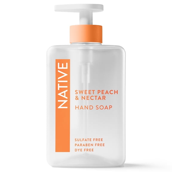 Native Sweet Peach & Nectar Liquid Hand Soap 13 fl oz