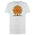 thumbnail image 1 of Native Living Place Behind Orange Sun T-Shirt Men -Image by Shutterstock, Male Small, 1 of 2