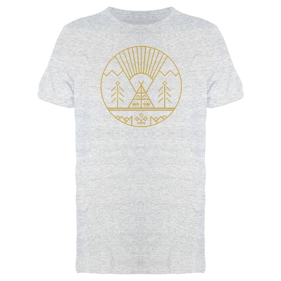 Native Living Place Forest Geometric Art T-Shirt Men -Image by Shutterstock, Male XX-Large