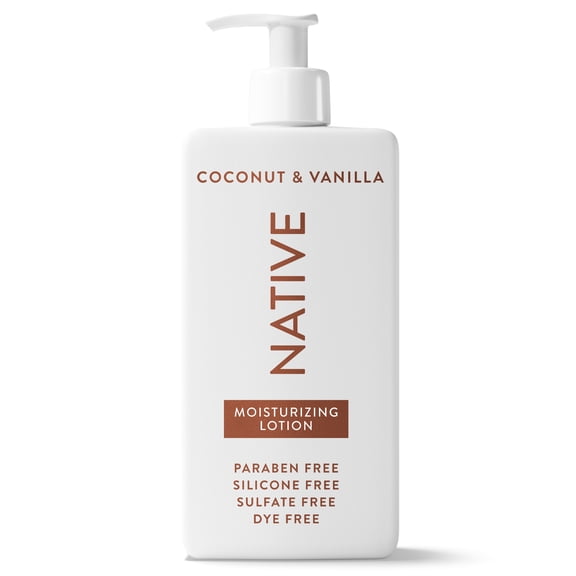 Native Lotion, Moisturizing, Paraben Free, Coconut & Vanilla, for Women and Men, 16.5 fl oz