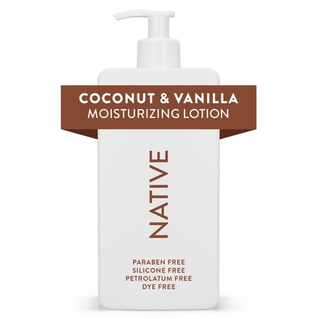 Native Lotion, Moisturizing, Paraben Free, Coconut & Vanilla, for Women and Men, 16.5 fl oz