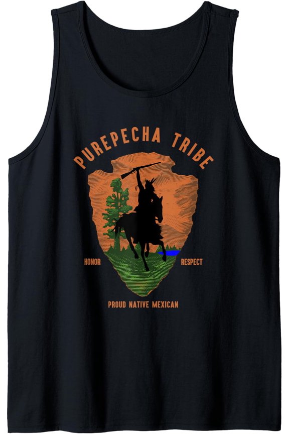 Native Mexican Indian Proud Retro Arrow Tank Top Size S-3XL