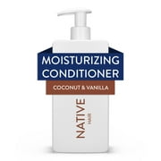 Native Moisturizing Conditioner, Coconut and Vanilla, Sulfate and Paraben Free, 16.5 oz