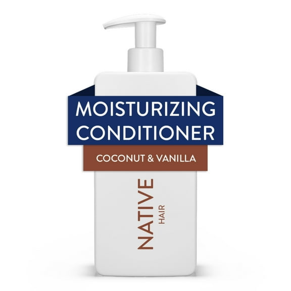 Native Moisturizing Conditioner, Coconut and Vanilla, Sulfate and Paraben Free, 16.5 oz