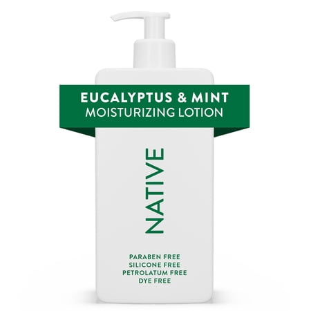 Native Moisturizing Hand & Body Lotion, Eucalyptus & Mint, Silicone Free, for Men and Women, 16.5 oz