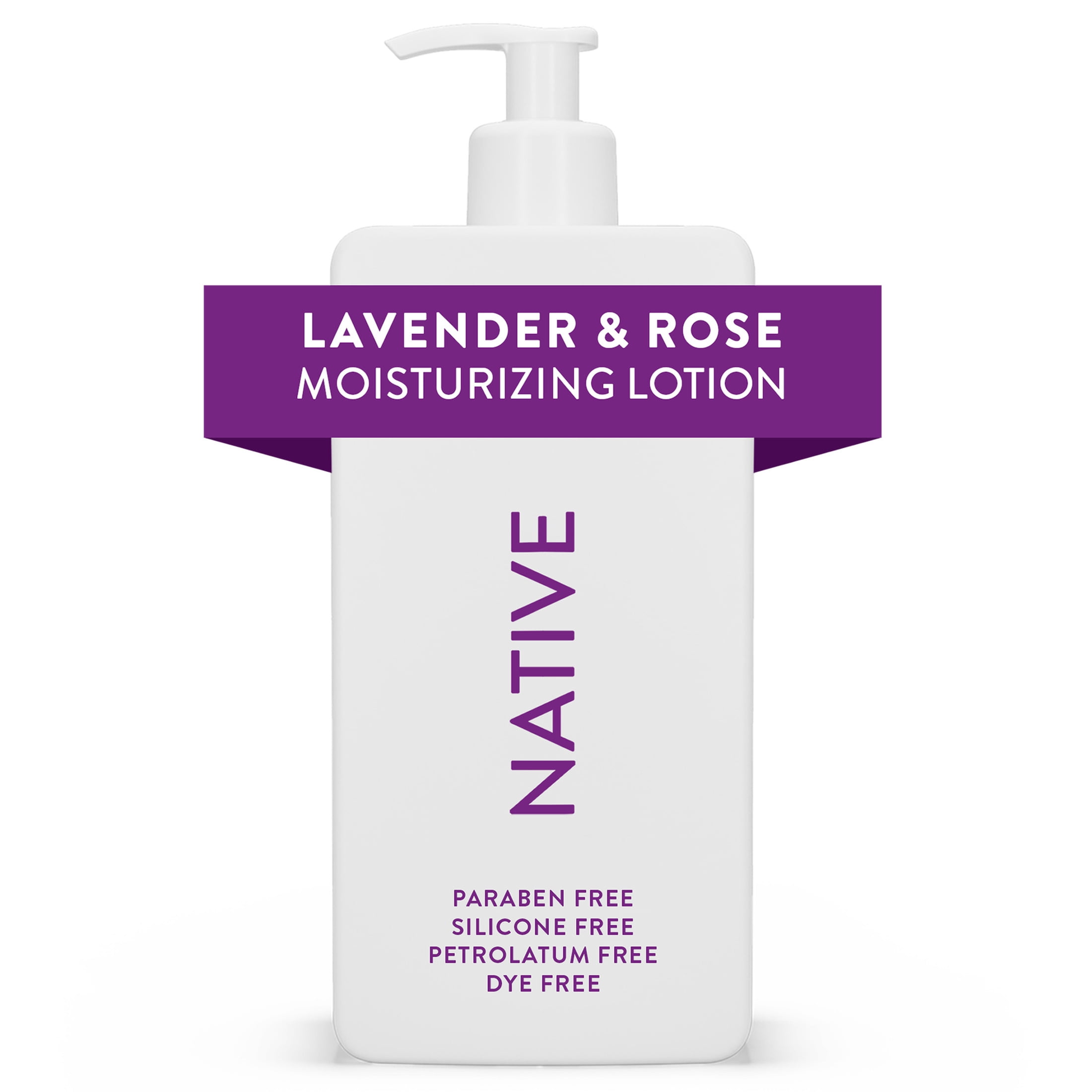 Native Moisturizing Hand & Body Lotion, Lavender & Rose, Silicone Free, for Women and Men, 16.5 oz