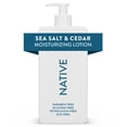 thumbnail interactive-video image 1 of Native Moisturizing Hand & Body Lotion, Sea Salt & Cedar, Paraben Free, for Women and Men, 16.5 fl oz, 1 of 15