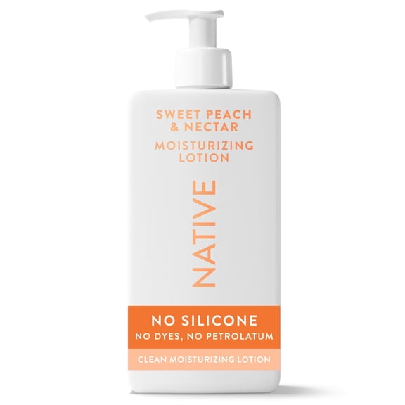 Native Moisturizing Body Lotion, Dermatologist Tested for Sensitive Skin, for Women & Men, Sweet Peach & Nectar, 16.5 fl oz