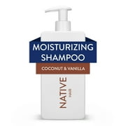 Native Moisturizing Shampoo, Coconut & Vanilla, Sulfate & Paraben Free, 16.5 oz