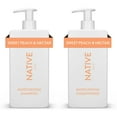 thumbnail interactive-video image 1 of Native Moisturizing Shampoo & Conditioner Set, Sweet Peach & Nectar, Sulfate & Paraben Free, 16.5 oz, 1 of 6