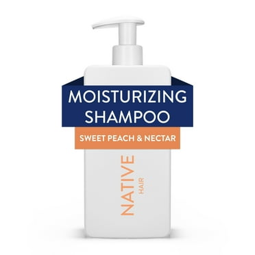 Native Moisturizing Shampoo, Sweet Peach & Nectar, Sulfate & Paraben Free, 16.5 oz